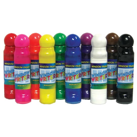 8 Packs: 10 ct. (80 total) Crafty Dab Window Assorted Colors Writers Paint